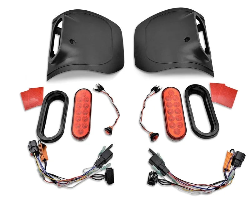 Rugged Ridge 20-24 Jeep Gladiator Flush Mount Tail Light (Pair) - Blk - Installation View
