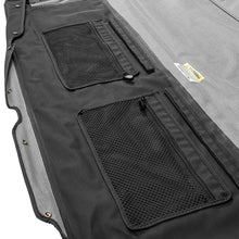 Load image into Gallery viewer, Rugged Ridge 2018+ Jeep Wrangler JLU 4 Dr Black Diamond Stitch Cloth Voyager Top (Tinted) - Installation View