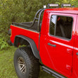 Load image into Gallery viewer, Rugged Ridge 21+ Jeep Gladiator (JT) Steel Tube Rear Fender Flare Kit - Black - Back View