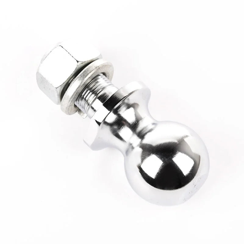 Rugged Ridge 2in Trailer Hitch Ball 1in Dia Shank Chrome - Detail View