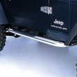 Load image into Gallery viewer, Rugged Ridge 3-In Round Tube Steps SS 97-06TJ - Side View