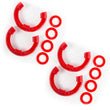 Load image into Gallery viewer, Rugged Ridge 3/4in Red D-Ring Isolator Kit - Main Product View