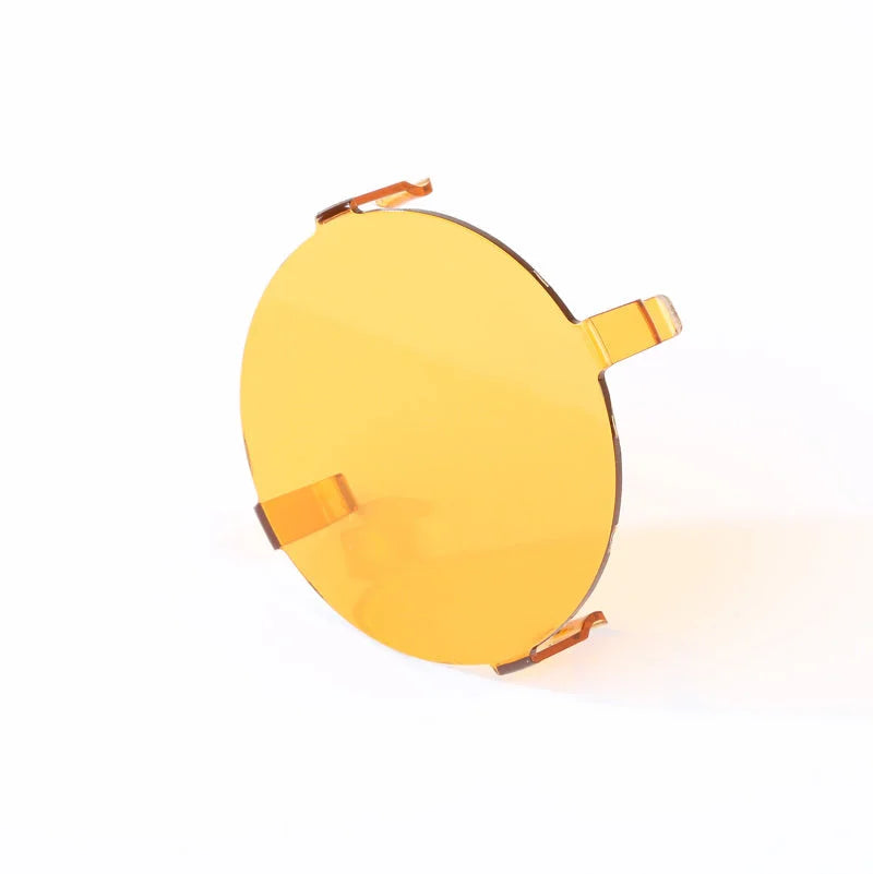 Rugged Ridge 3.5in LED Light Cover Round Amber - Main Product View