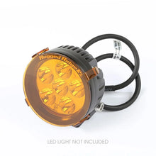 Load image into Gallery viewer, Rugged Ridge 3.5in LED Light Cover Round Amber - Detail View