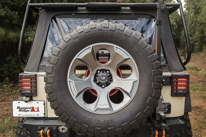 Rugged Ridge 3rd Brake Light LED Ring - Installation View