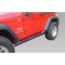 Load image into Gallery viewer, Rugged Ridge 4 1/4-In Oval Side Step Black 07-18 Jeep Wrangler JK - Main Product View