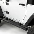 Load image into Gallery viewer, Rugged Ridge 4 1/4-In Oval Side Step Black 07-18 Jeep Wrangler JK - Side View
