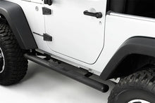 Load image into Gallery viewer, Rugged Ridge 4 1/4-In Oval Side Step Black 07-18 Jeep Wrangler JK - Side View