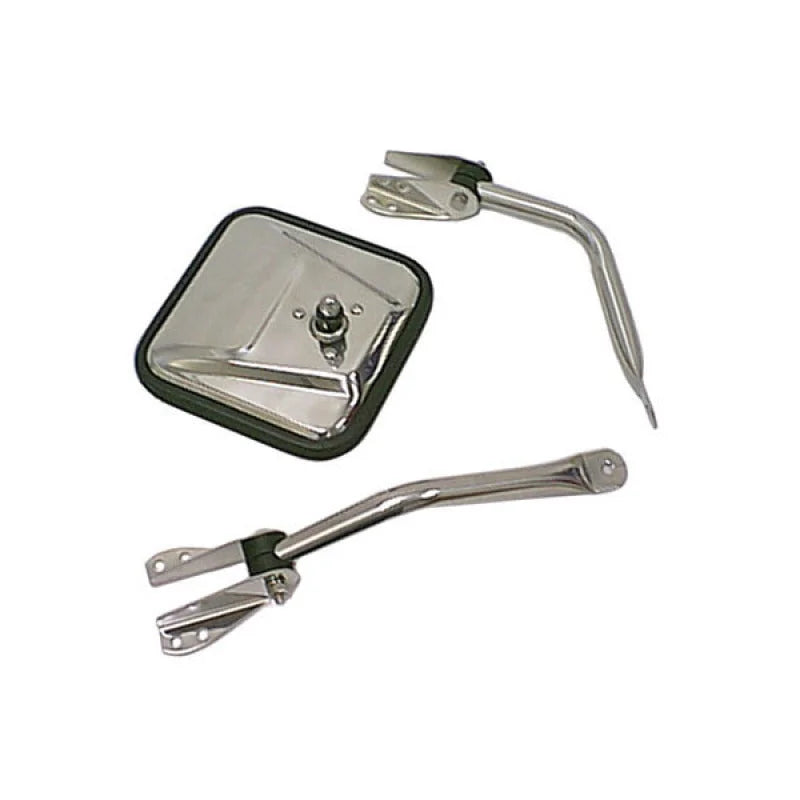 Rugged Ridge 55-86 Jeep CJ Left Chrome Mirror Arm - Side View