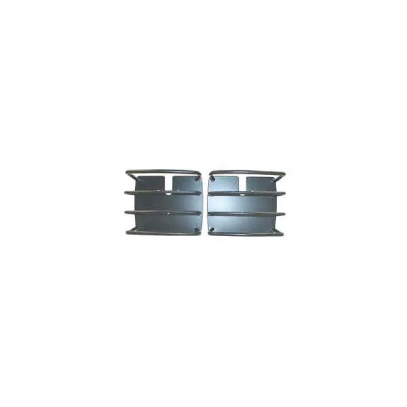 Rugged Ridge 76-06 Jeep CJ / Jeep Wrangler Black Euro Tail Light Guards - Main Product View