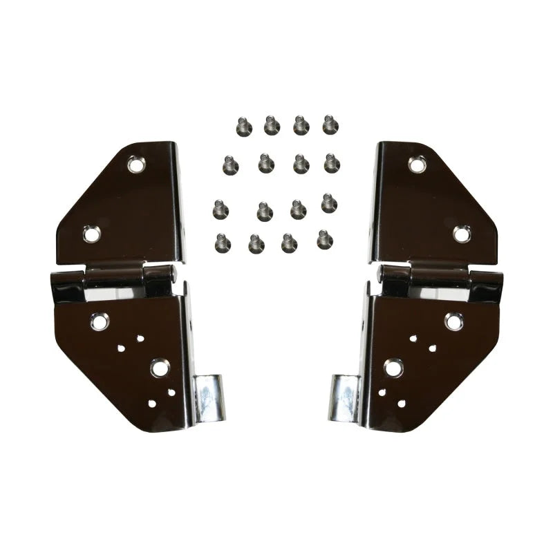 Rugged Ridge 76-95 Jeep CJ / Jeep Wrangler Stainless Steel Windshield Hinges - Main Product View