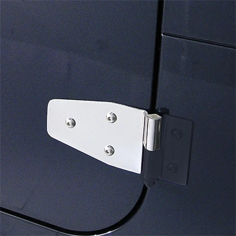 Rugged Ridge 87-06 Jeep Wrangler Stainless Steel Door Hinge Set - Main Product View