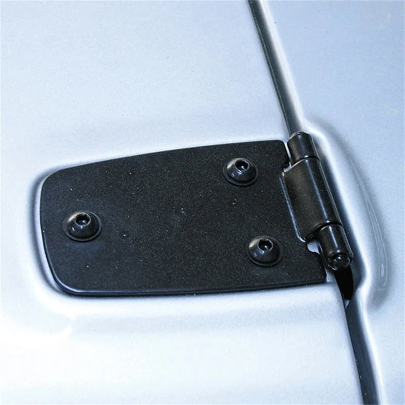 Rugged Ridge 97-06 Jeep Wrangler Black Hood Hinges - Side View
