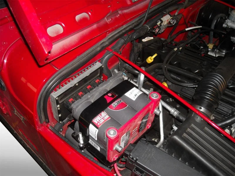 Rugged Ridge 97-06 Jeep Wrangler Dual Battery Tray - Back View