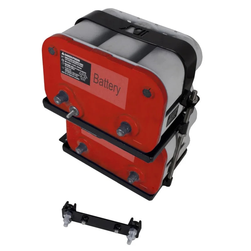 Rugged Ridge 97-06 Jeep Wrangler Dual Battery Tray - Installation View