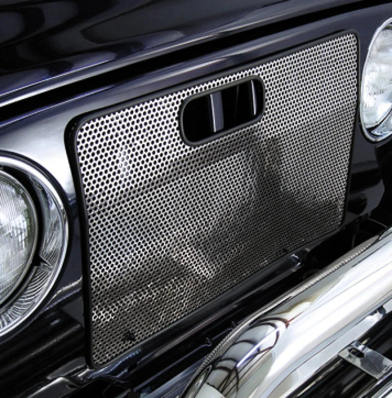 Rugged Ridge 97-06 Jeep Wrangler Stainless Steel Radiator Bug Shield - Main Product View