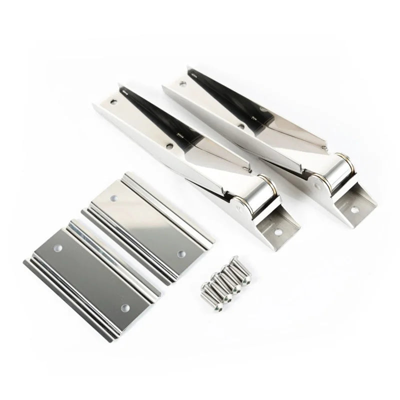 Rugged Ridge 97-06 Jeep Wrangler Stainless Steel Tailgate Hinges - Side View