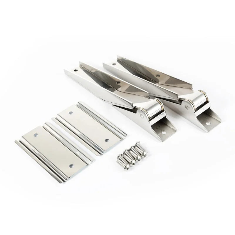 Rugged Ridge 97-06 Jeep Wrangler Stainless Steel Tailgate Hinges - Detail View