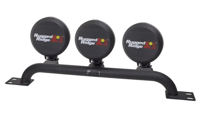 Rugged Ridge 97-06 Jeep Wrangler TJ Bumper Mounted Light Bar - Side View
