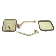 Load image into Gallery viewer, Rugged Ridge 97-06 Jeep Wrangler TJ Stainless Steel CJ-Style Side Mirror Kit - Main Product View