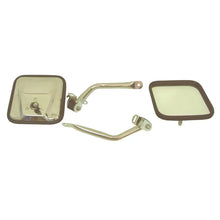 Load image into Gallery viewer, Rugged Ridge 97-06 Jeep Wrangler TJ Stainless Steel CJ-Style Side Mirror Kit - Main Product View
