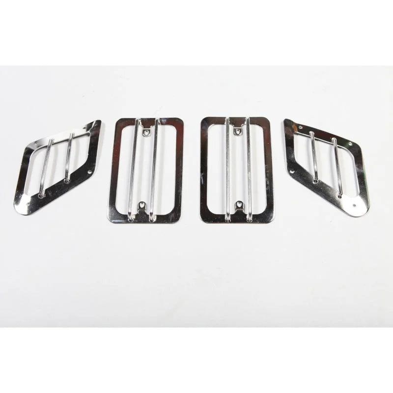 Rugged Ridge 97-06 Jeep Wrangler TJ Stainless Steel Side Marker / Turn Signal Euro Guard Set - Side View