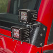 Load image into Gallery viewer, Rugged Ridge 97-06 Jeep Wrangler TJ Textured Black Dual A-Pillar Light Mount - Installation View