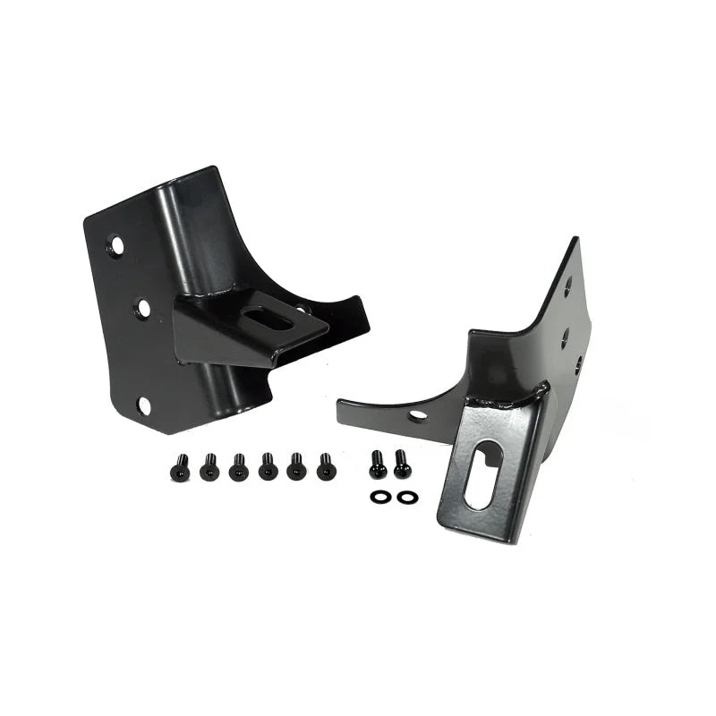 Rugged Ridge 97-06 Jeep Wrangler TJ Windshield Hinge Light Brackets Black - Main Product View