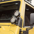 Load image into Gallery viewer, Rugged Ridge 97-06 Jeep Wrangler TJ/LJ 3.5in Round Dual A-Pillar LED Kit - Side View
