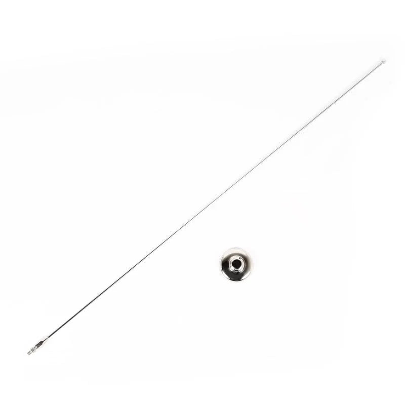 Rugged Ridge 97-06 Jeep Wrangler TJ/LJ Stainless Steel Antenna Mast & Base - Side View