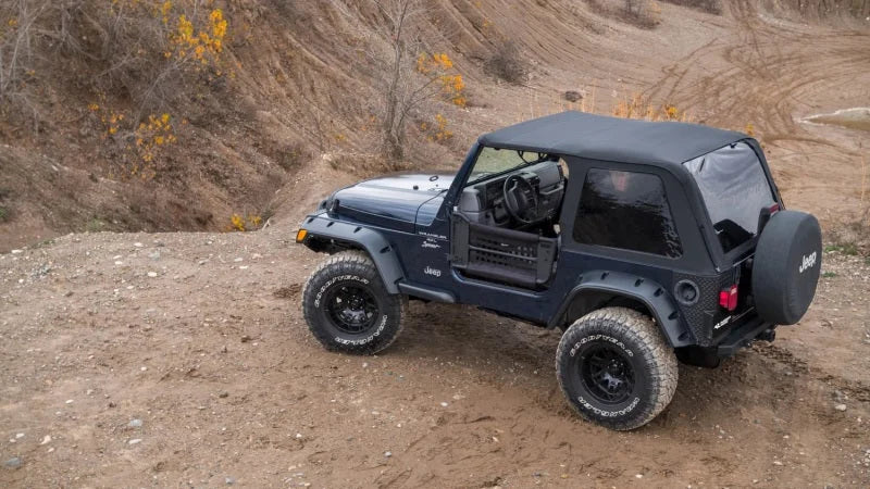 Rugged Ridge 97-06 Wrangler TJ Voyager Soft Top 2DR - Black Diamond - Side View