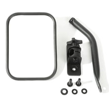 Load image into Gallery viewer, Rugged Ridge 97-18 Jeep Wrangler Textured Black Rectangluar Quick Release Mirror Kit - Main Product View