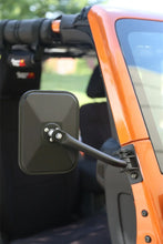 Load image into Gallery viewer, Rugged Ridge 97-18 Jeep Wrangler Textured Black Rectangluar Quick Release Mirror Kit - Side View