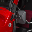 Load image into Gallery viewer, Rugged Ridge 97-18 Jeep Wrangler Textured Black Rectangluar Stubby Trail Mirror - Side View