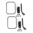 Load image into Gallery viewer, Rugged Ridge 97-18 Jeep Wrangler Textured Black Rectangular Stubby Trail Mirror Kit - Main Product View