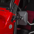 Load image into Gallery viewer, Rugged Ridge 97-18 Jeep Wrangler Textured Black Rectangular Stubby Trail Mirror Kit - Side View