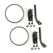 Load image into Gallery viewer, Rugged Ridge 97-18 Jeep Wrangler Textured Black Round Stubby Trail Mirror Kit - Main Product View