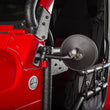 Load image into Gallery viewer, Rugged Ridge 97-18 Jeep Wrangler Textured Black Round Stubby Trail Mirror Kit - Side View
