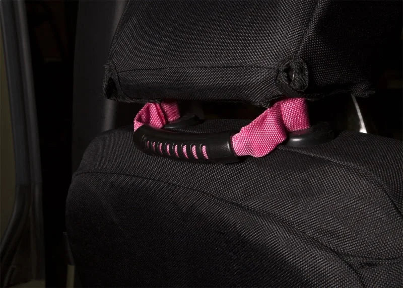 Rugged Ridge A-Pillar Grab Handle Pink 07-18 Jeep Wrangler JK - Side View