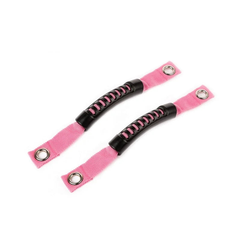 Rugged Ridge A-Pillar Grab Handle Pink 07-18 Jeep Wrangler JK - Back View