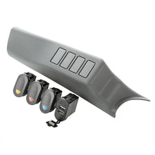 Load image into Gallery viewer, Rugged Ridge A-Pillar Pod Kit 3 Switch USB 07-10 JK/JKU - Side View