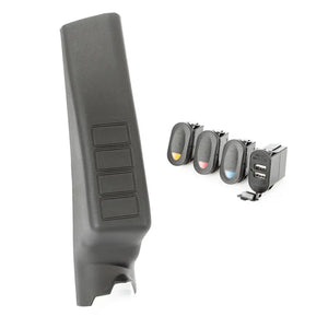 Rugged Ridge A-Pillar Pod Kit 3 Switch USB 11-18 JK/JKU - Main Product View