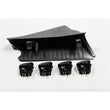 Load image into Gallery viewer, Rugged Ridge A-Pillar Switch Pod Kit Black LHD 07-10 (JK) - Detail View