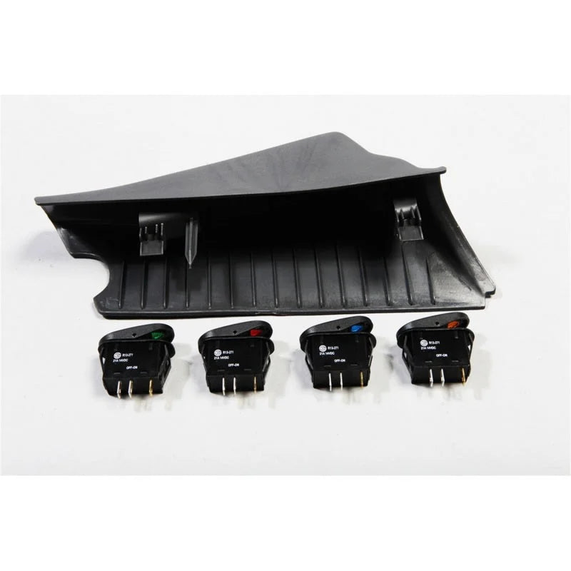 Rugged Ridge A-Pillar Switch Pod Kit Black LHD 07-10 (JK) - Detail View