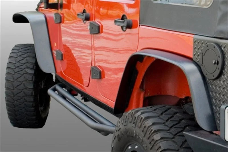 Rugged Ridge All Terrain Flat Fender Flare Kit 07-18 Jeep Wrangler - Back View