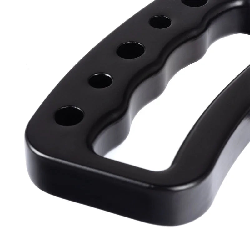 Rugged Ridge Aluminum Grab Handles Front Pair Black 07-18 Jeep Wrangler JK/JKU - Side View