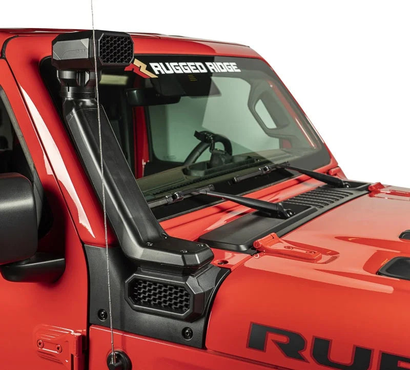 Rugged Ridge AmFib Low/High Mount Snorkel System 18-20 Jeep Wrangler JL 2020 JT - Back View