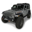 Load image into Gallery viewer, Rugged Ridge Arcus Front Bumper Tube Overrider Black 18-20 Jeep Wrangler JL - Back View