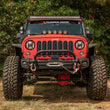 Load image into Gallery viewer, Rugged Ridge Arcus Front Bumper Tube Overrider Black JK - Back View