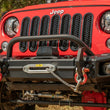 Load image into Gallery viewer, Rugged Ridge Arcus Front Bumper Tube Overrider Black JK - Additional View 5